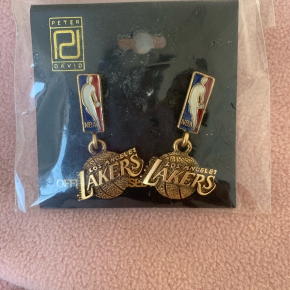 Jewelry - NBA LAKERS Design Dangle Earrings